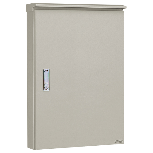 SOR20-55 ステンレス屋外用制御盤キャビネット（水切、 防塵 防水パッキン付 鉄製基板付 片扉）ライトベージュ塗装 フカサ200mm 日東工業 OR20-55 | OR・ORB 屋外用制御盤キャビネット（水切構造、防塵・防水