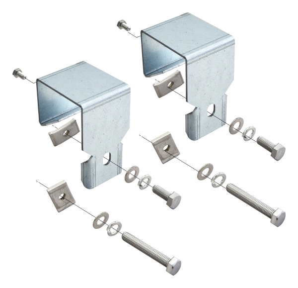 Z-LDS-SET|アングル用ダクター支持金具