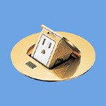 DU5652PK アップコンフラット 扉付接地コンセント 丸形 2個口 電線管