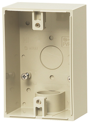 PVR22-BC1J 露出スイッチBOX ベージュ 未来工業株式会社の通販