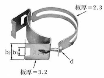 ケーブル立上り管用サドル