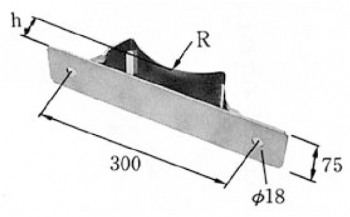 継柱用支持金具 R187・5 継柱アーム2本用
