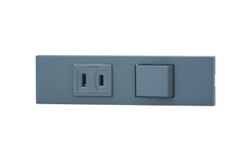 NKシリーズ家具・機器用コンセント+3路スイッチセット (SG色)
