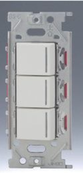 NKW01008 PW NKシリーズ 3路スイッチシングルセット (PW色) 神保電器の