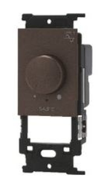 Jワイドスリム 埋込ライトコントロールスイッチ(正位相制御)(ダークブラウンメタリック)