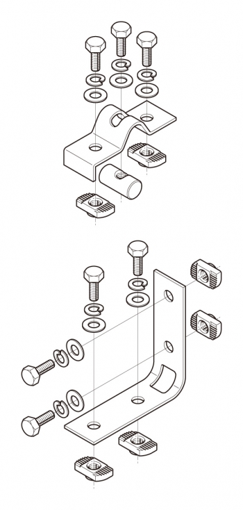 組立式ブラケット金具