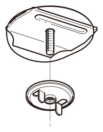 下向き用器具取付金物
