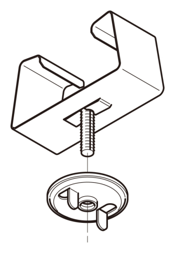 上向き用器具取付金物