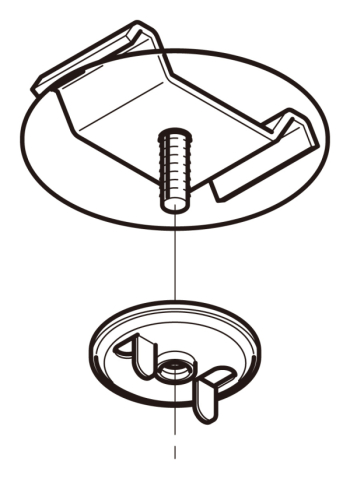 下向き用器具取付金物