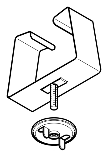 上向き用器具取付金物