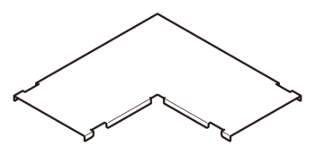 金属ダクト用エルボ蓋