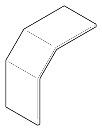 金属ダクト用エルボ蓋