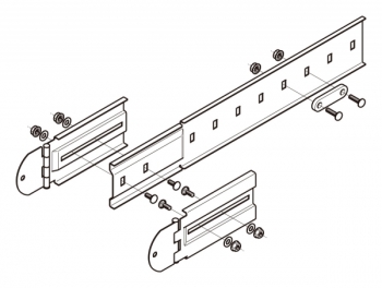 マルチ型水平自在接続金具