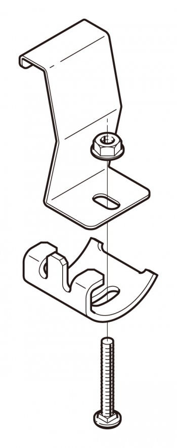 アングル用振れ止め金具