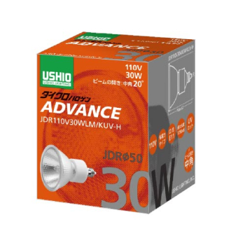ダイクロハロゲン ADVANCE ミラー付きタイプ JDR 30W φ50 E11 中角