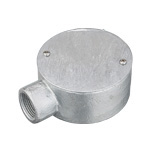 丸型露出ボックス 薄鋼用 鋳鉄製 1方出 呼びC51