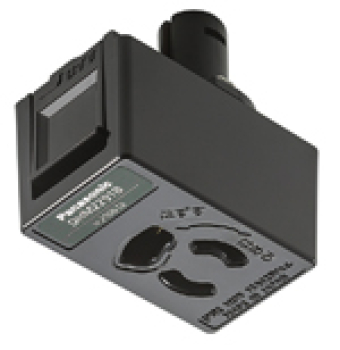 OSライン ダブル 抜け止めコンセントプラグ アース付 S型 ブラック