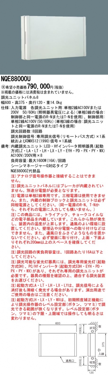 調光ユニットパネル8