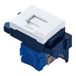 ぐっとすシリーズ情報モジュラジャック CAT6 埋込型 マットセラミックホワイト