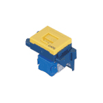 ぐっとすシリーズ情報モジュラジャック CAT6 埋込型 イエロー