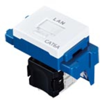 ぐっとすシリーズ情報モジュラジャック CAT6A 埋込型 セラミックホワイト