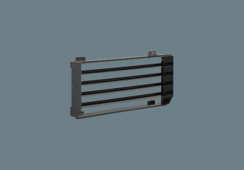 LED投光器用前方カットルーバ