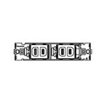 フルカラー組合せ器具 コンセント+コンセント 白