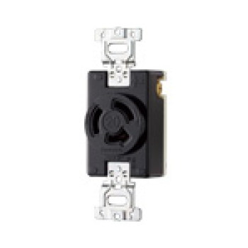 引掛埋込コンセント 3P20A ブラック