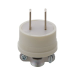 キャップ 2P15A 125V コードグリップ付 ミルキーホワイト