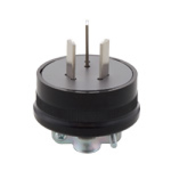 キャップ 3P15A 250V コードグリップ付 ブラック