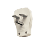 横型キャップ 接地2P30A 250V ミルキーホワイト