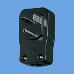 小型横型キャップ 接地2P30A 250V ブラック