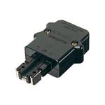 舞台照明用C型 キャップ 接地2P20A 125V ブラック