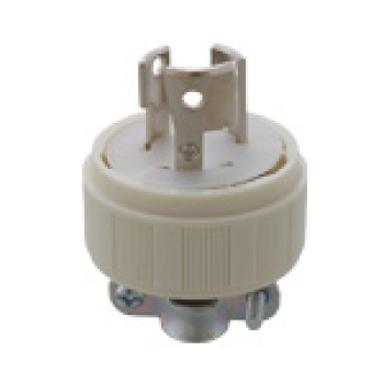 引掛キャップ 接地2P15A 125V コードグリップ付 ミルキーホワイト