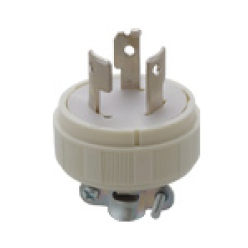 引掛キャップ 3P20A 250V コードグリップ付 ミルキーホワイト