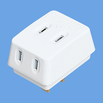 トリプルタップ ホワイト 15A 125V