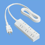 ザ・タップ マルチシリーズ 6コ口 スナップキャップ・2mコード付 ホワイト