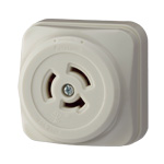 引掛露出コンセント 3P20A ミルキーホワイト