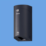 EV・PHEV充電用 カバー付接地屋外コンセント 簡易鍵付 露出・埋込両用 100V用 ブラック