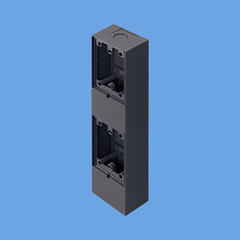 EV・PHEV充電屋外コンセント用露出ボックス スイッチ併設用 ダークグレー