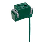 フルカラー 埋込アース付コンセント 15A 125V 接地リード線付 緑
