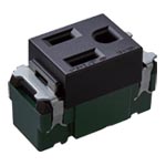 埋込接地コンセント 15A 125V マットブラック