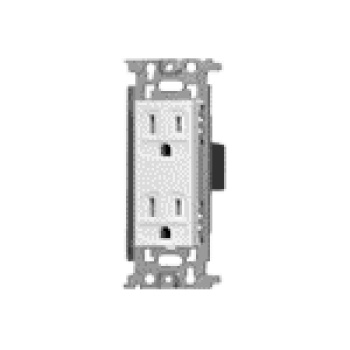 フルカラー 埋込接地ダブルコンセント 15A 125V チョコ