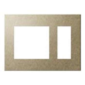 SO-STYLE エクストラメタルプレート(2連接穴+3コ用)(バイブレーション仕上げ)(ゴールド)