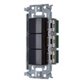 SO-STYLE 埋込スイッチセット(スイッチC×2、E) マットブラック