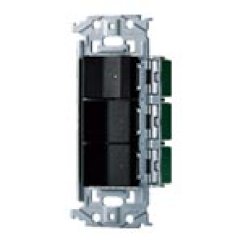 SO-STYLE 埋込スイッチセット(ほたるスイッチC+パイロットスイッチC 0.5A×2) マットブラック