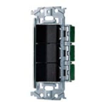 SO-STYLE 埋込スイッチセット(パイロットスイッチC 4A×3) マットブラック
