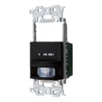 アドバンス 壁取付 熱線センサ付自動スイッチ 2線式・3路配線対応形 LED専用 マットブラック