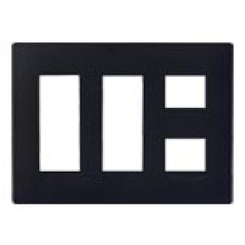 アドバンス コンセントプレート8コ用(マットブラック)