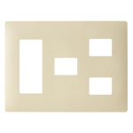 アドバンス簡易耐火コンセントプレート6コ用(3+1+2)(マットベージュ)